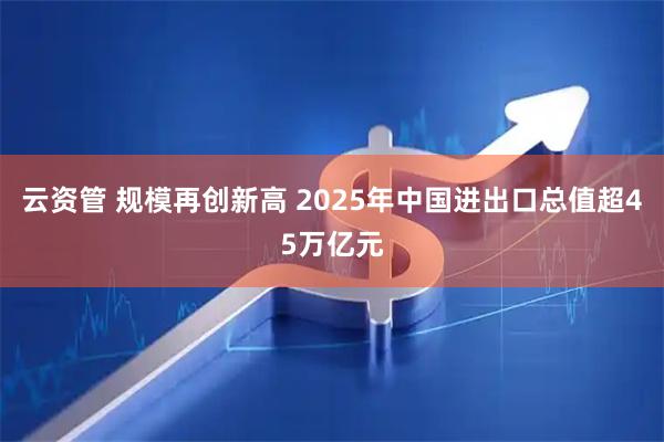 云资管 规模再创新高 2025年中国进出口总值超45万亿元